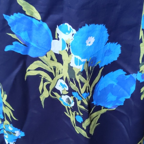 '50s inspired Boden silk skirt. EUC, size 14. - Picture 3 of 6